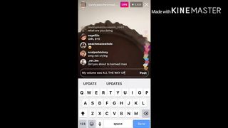 Lovely Peaches getting it Live