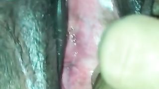 Wet Creamy Squirting Fat Black BBW Pussy