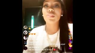 K Michelle flashing on live