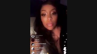 K. Michelle naked on IG live