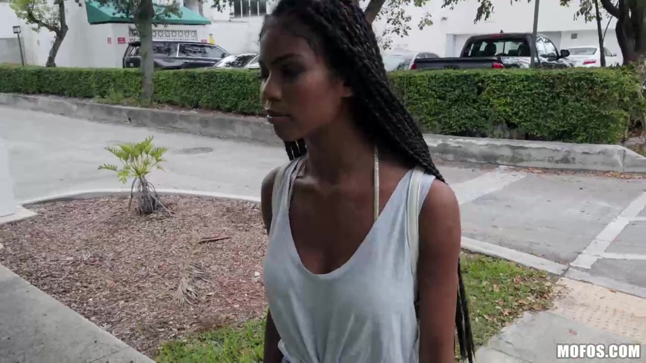Public Black Porn - Free Ebony chick with braided hair, Nia Nacci got banged in ...