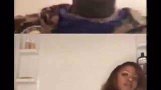 Hot Ebony Girl Live in Bath with Big Tits