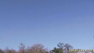 african safari jeep backseat fucking