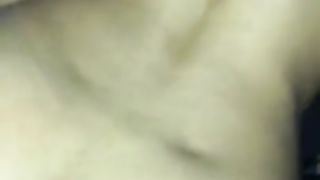 Slim Ebony Teen Creams on Older Guys Dick.