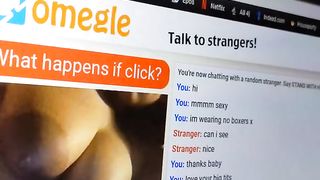 Big Tit Slut wants my Cum on Omegle (NO AUDIO)