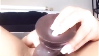 Beautiful Lightskin Plays with her Pussy
