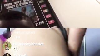 BBW Flashing Tits on Instagram Live