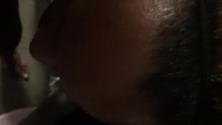 Ebony Chick Takes Cum to the Face