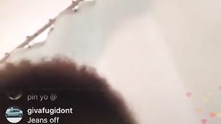 EBONY TWERKS NAKED ON IG LIVE