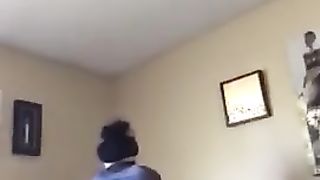 Thick Ebony Teen Rides Long Dick