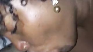 Watch me suck white boy dick black girl slurping spitting sloppy toppy