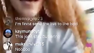 Lightskin Ig Thot @miinamariie_ Deep Throats on Ig Live