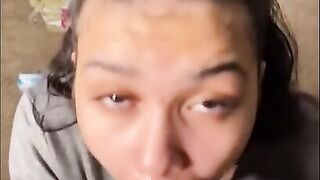 Roommates Girlfriend Sneaks to my Room to Give me Sloppy Head