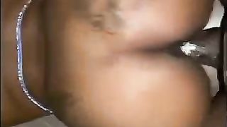 Black brunette hair is often getting drilled from the back, whilst her partner is out of city