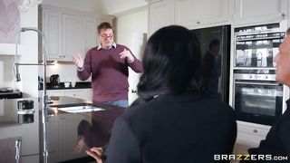 Black woman with big tits, Jai Jaymes got fucked on the sofa until she started moaning