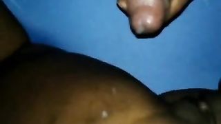 Cum Discharged by the Cum Maker!!!!!!!!!!! Large Butt Black with a Bulky Cunt and Large Anal Opening