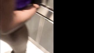 Large Ass Hoe Gets Drilled by BBC in Elevator