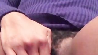 Close up shaggy snatch play leads to climax