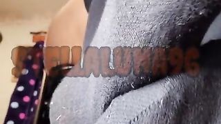 Unaware Giantess doing her Hair