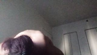 Black Bulky Granny Swallows Jock Eats Butt