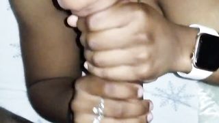 Head nurse takes surprise cum in throat from real BBC