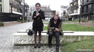 Experienced, ebony babe is fucking a handsome guy who is not her boyfriend, because she is horny