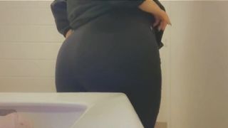 Nearly Caught Playing with my Booty at the Gym