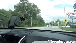 Nilou Achtland is often driving topless cuz it feels worthy and excites her a lot