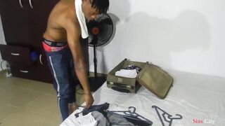 My boyfriend wanted to tour, i convinced him with a precious sex that made him stay back