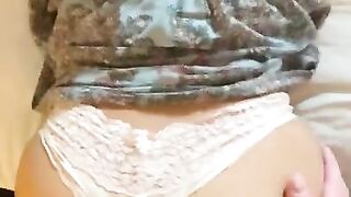 I let the Pizza Chap Bang my Taut Oriental Cunt and came Hard! POV Doggy BWC Cum on Butt