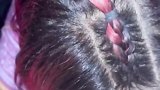 Teen Lesbo Eats her Girlfriend Cunt in the Backseat of her Car during the time that that babe Watches Porn SUBSCRIBE!