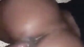 Little Ebony Butt Cunt Screwing a Large Ebony Dong Slow and Unfathomable