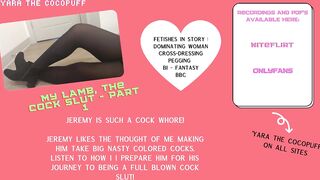 EBONY ANGEL PEGS WHITE SISSY BITCH WHO LIKES BBC TEASER TO FULL RECORDING ON ONLYFANS AND NITEFLIRT