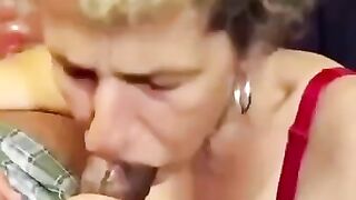 Coworkers 59 Y/O Granny Swallowing my BBC