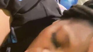 Black sneaks in my room to drink nut