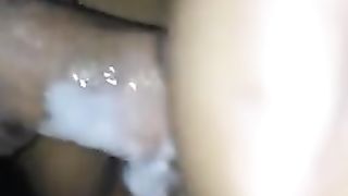 Horny guy is fucking his best friend's slutty wife and ejaculating inside her moistened pussy