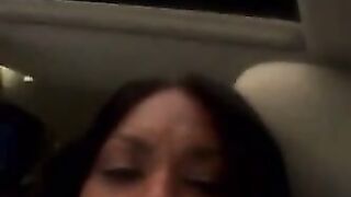 Wicked Bitch Gets Caught Masturbating in Car