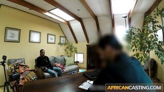 Casting - Hard Anal and Biggest Facial for Ebony Teen