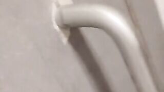 Uniqueen Peeing and Spitting everywhere in the Chaps's Restroom