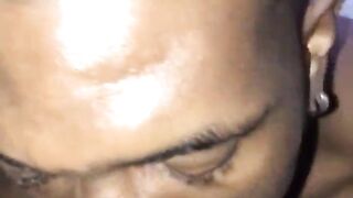 Eating unshaved twat