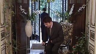 Afro maid used as toy by white chap