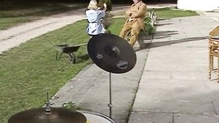 Vintage interracial three-some