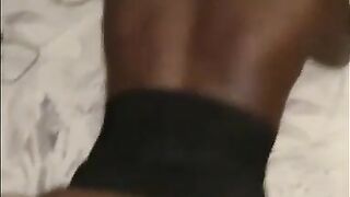 POV Barely legal chocolate black teen thot step sister gets mouth screwed and backshots