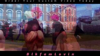 three Lewd Sluts Quirt in your Face