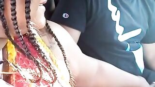 Taking Youthful Freak to get some Food made Em Pull his Penis out at Taco B Youthful Thot Isa Naughty Wench