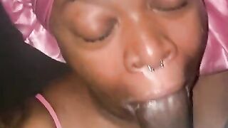 Black Sucked my Penis for an Hour and a half in a Bonnet (Full Movie Scene on OF:@badbitches696)